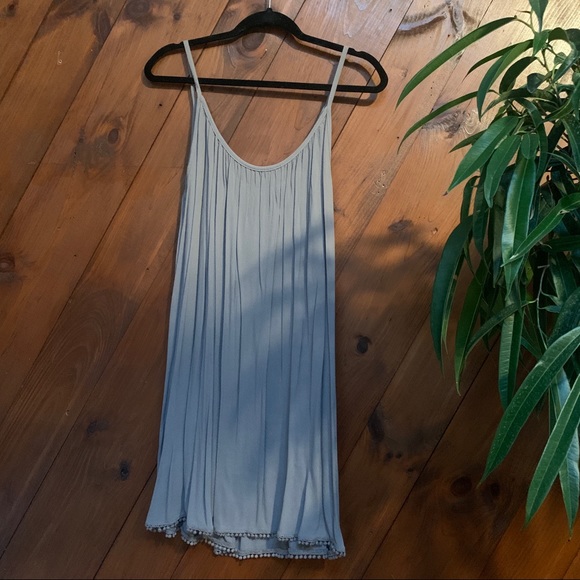 Don't Ask Why Grey Spaghetti Strap Dress - Picture 2 of 7